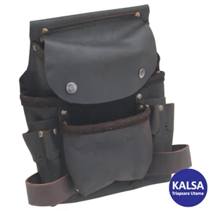 Tas Pinggang Perkakas Kennedy KEN-593-3280K Size 300 x 230 mm 3-Pocket Leather Large Nail and Tool Pouch