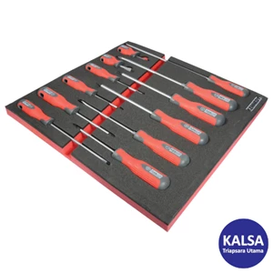 Kennedy KEN-595-0155K 12-Pieces Pro-Torq Screwdriver Set in 2/3 Width Foam Inlay for Tool Cabinet