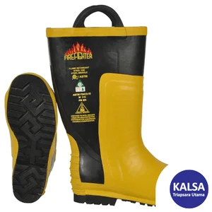 Safety Firefighter Boot Harvik 9601 Size Range 36 - 50 Fire Chainsaw STP Kevlar Lining