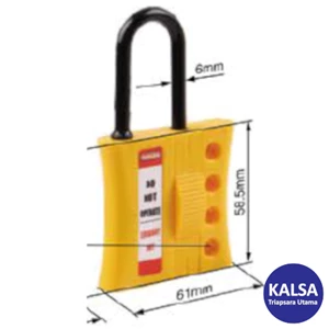 Safety Hasp Lototo LS431P Overall Size 61 x 108 mm Nylon Lockout Up To 4 Padlock