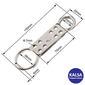 Safety Hasp Lototo L429 Overall Length 150 mm Double-End Aluminium Lockout Up To 8 Padlock