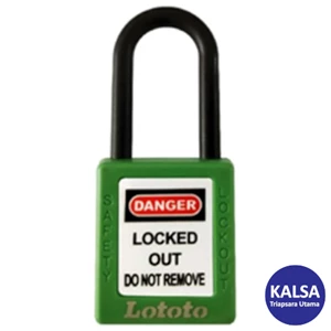 Safety Padlock Lototo L406GMKGRN Shackle Length 38 mm Grand Master Key Charting System