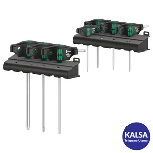 Wera 05023452001 T-Handle Torx Screwdriver Set with Holding Function