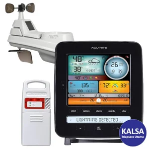 AcuRite 01022MCBA1BK Iris (5-in-1) Weather Station with Color Display with Lightning Detection