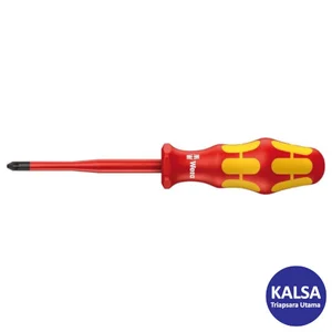 Wera 05006460001 Size PZ 1 x 80 mm VDE Insulated Screwdriver for Pozidriv Screw
