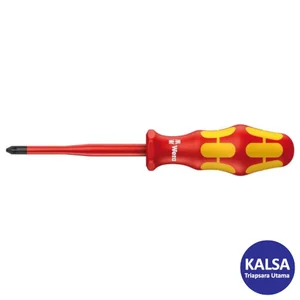 Wera 05006461001 Size PZ 2 x 100 mm VDE Insulated Screwdriver for Pozidriv Screw