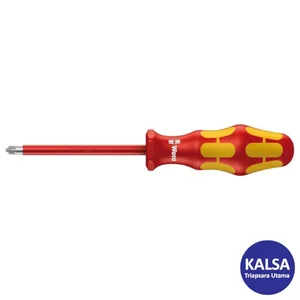 Wera 05006190001 Size # 1 x 80 mm VDE Insulated Screwdriver for PlusMinus Screw
