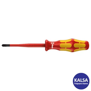 Wera 05020132001 Size # 1 x 80 mm VDE Insulated Screwdriver for PlusMinus Screw
