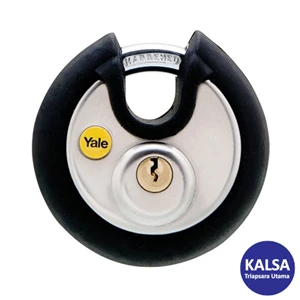 Yale Y130-70-116 Silver Marine Grade Stainless Steel Disc with Multi-pack Security Padlock