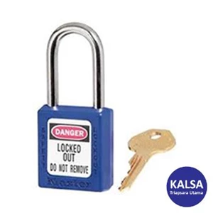 Gembok Master Lock 410BLU Keyed Different Safety Padlock Zenex Thermoplastic LOTO