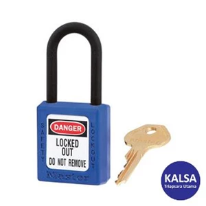 Master Lock 406BLU Keyed Different Safety Padlock Zenex Thermoplastic LOTO
