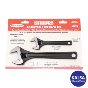 Kennedy KEN-501-0620K Phosphate Finish Set Adjustable Wrenches