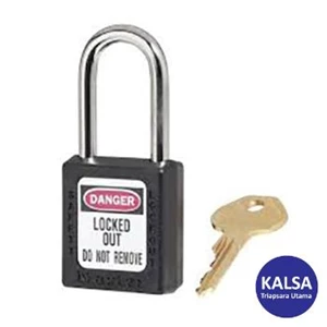 Gembok Master Lock 410BLK Keyed Different Safety Padlock Zenex Thermoplastic LOTO