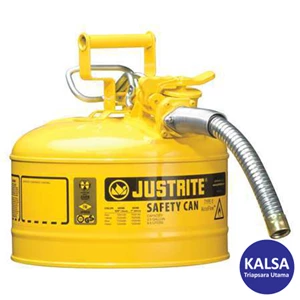 Safety Can Justrite 7210220 Type II Yellow AccuFlow with Hose