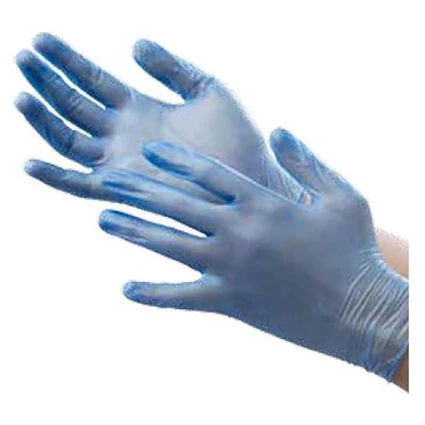 Dari Trasti TVG 105 Lighty Pre Powdered Blue Nitrile Gloves 0