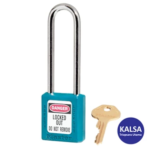 Gembok Master Lock 410LTTEAL Keyed Different Safety Padlock Zenex Thermoplastic