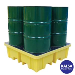 Solent SOL-741-0094C 4-Drum 4-Way Spill Pallet Spill Containment