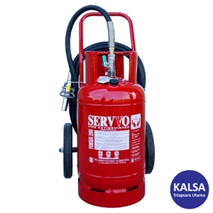 Servvo P 2500 ABC 90 Trolley ABC Dry Chemical Powder Fire Extinguisher