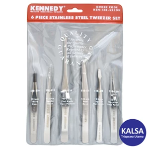 Pinset Kennedy KEN-518-5250K 6-Pieces Precision Tweezers Set