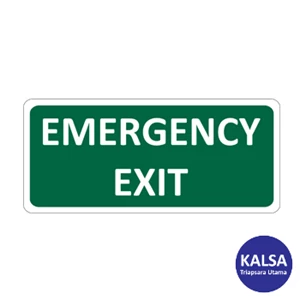 Safety Sign Emergency Exit Glow In The Dark Sticker Only