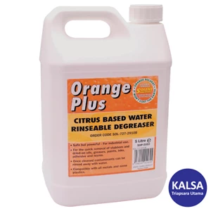 Solent SOL-727-2910B Size 5 Liter Orange Plus Citrus Water Rinseable Degreaser