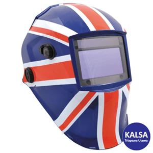 Helm Las Kennedy KEN-885-5120K Union Jack Large Automatic View Welding and Grinding Helmet
