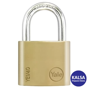 Yale YE1/40/122/1 Essential Series Indoor Brass Shackle 40 mm Security Padlock