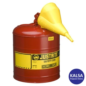Safety Container 7150110 Justrite Type I Red Larger Capacity Trigger