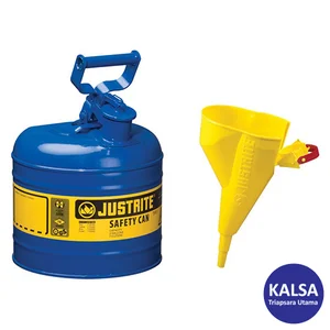 Safety Container 7120310 Justrite Type I Blue Larger Capacity Trigger ...