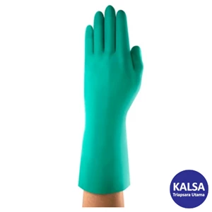 AlphaTec 87-395 NeoGreen Mediumweight Natural Rubber Chemical Resistance Glove