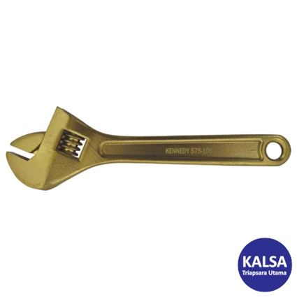 Dari Kunci Inggris Non-Sparking Kennedy KEN-575-1060K Opening Capacity 18 mm Aluminium Bronze Adjustable Wrench 0