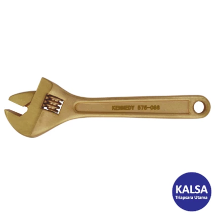 Dari Kunci Inggris Non-Sparking Kennedy KEN-575-0900K Opening Capacity 30 mm Beryllium Copper Adjustable Wrench 0