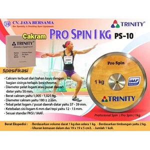 Lempar Cakram Kayu Pro Spin 1Kg PS-10