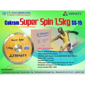 Lempar Cakram Kayu Super Spin 1.5Kg SS-15