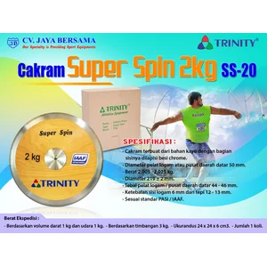 Lempar Cakram Kayu Super Spin 2Kg SS-20