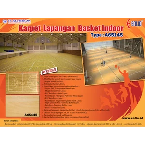 Karpet Lapangan Basket Indoor Enlio A-65145