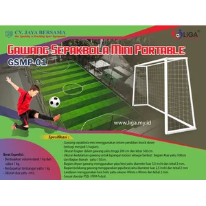 Tiang Gawang Sepak Bola Mini Portable Gsmp-01