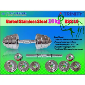Barbel Stainless Steel 10Kg Bss-10