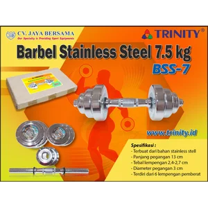 Barbel Stainless Steel 7.5Kg Trinity Bss-7