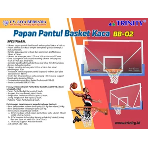 Papan Pantul Basket Kaca Bb-02