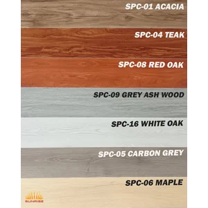 Lantai SPC Merk Sunrise Tebal 5.5mm - Sudah Termasuk Under Layer IXPE Cushion