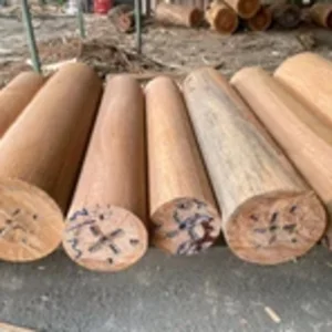 Kayu Import Bulat Sudah Rotary - Panjang 2.6m Diameter 10cm and Up