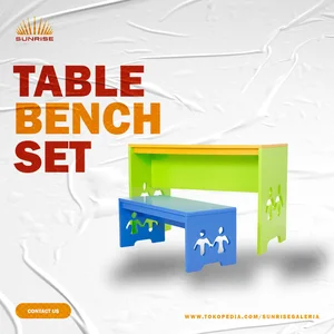 Table and Bench Set (Meja Anak / Meja Belajar)