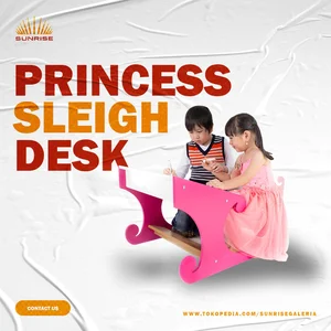 Princess Sleigh Desk (Meja Anak / Meja Belajar)