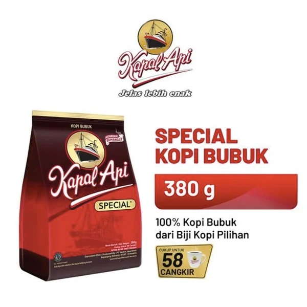  Kopi Kapal Api Bubuk 380 gr 