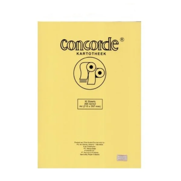 Kertas Concorde Kuning 80303 A4 200 Gram