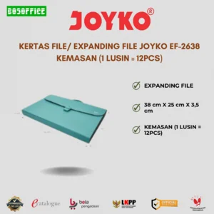 KERTAS FILE/ EXPANDING FILE JOYKO EF-2638 KEMASAN (1 LUSIN = 12PCS)