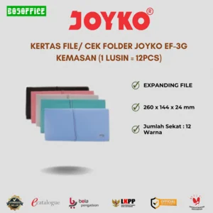 KERTAS FILE/ CEK FOLDER JOYKO EF-3G KEMASAN (1 LUSIN = 12PCS)