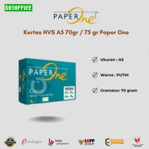 Kertas HVS A5 70gr / 75 gr Paper One