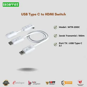 USB Type C to HDMI Switch Wireless Video Transmitter Receiver PX WTR-200C